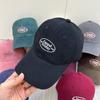Letter hat women's new high-quality wide-brimmed baseball cap trendy brand polished street cap couple