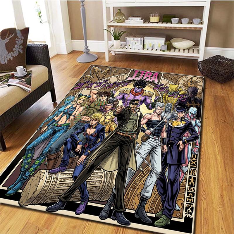 Jojos Bizarre Adventure Carpet Rug For Living Room Bedroom Home Sofa Decoration Kids Play Nonslip Floor Mat