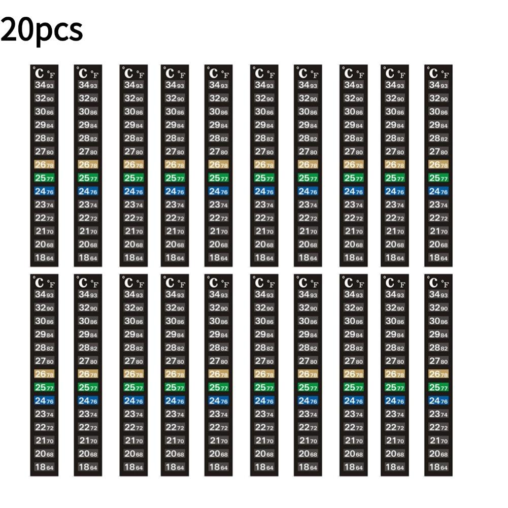 Digital Aquarium Home Stick-on Thermometer Fish Tank Strip Dual Scale C/F Discolor Temperature Measurement Sticker Tools