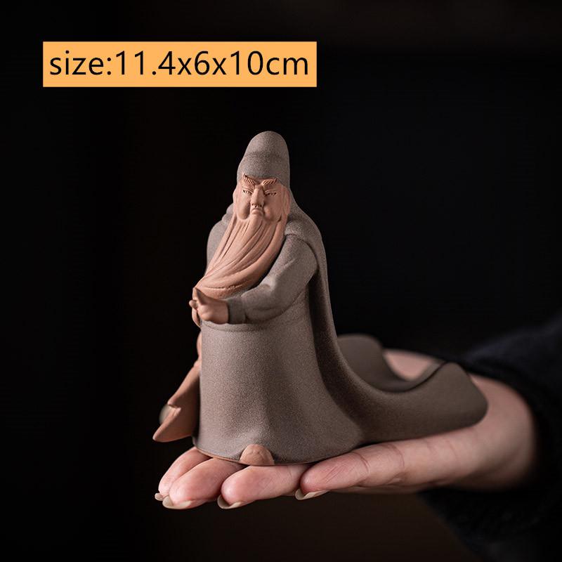 Chinese Purple Clay Tea Pet Creative Handmade Sculpture Crafts Figure Statue Ornaments Home Tea Set Decor Accessories Teaware