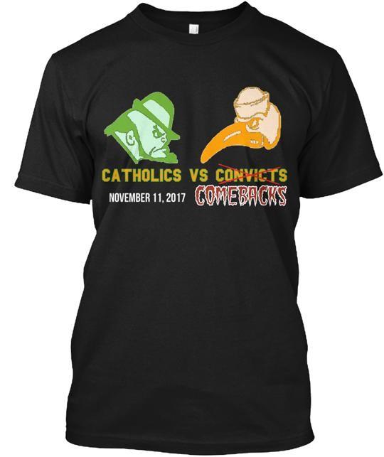 Catholics Vs Convicts T-Shirt XXXXL