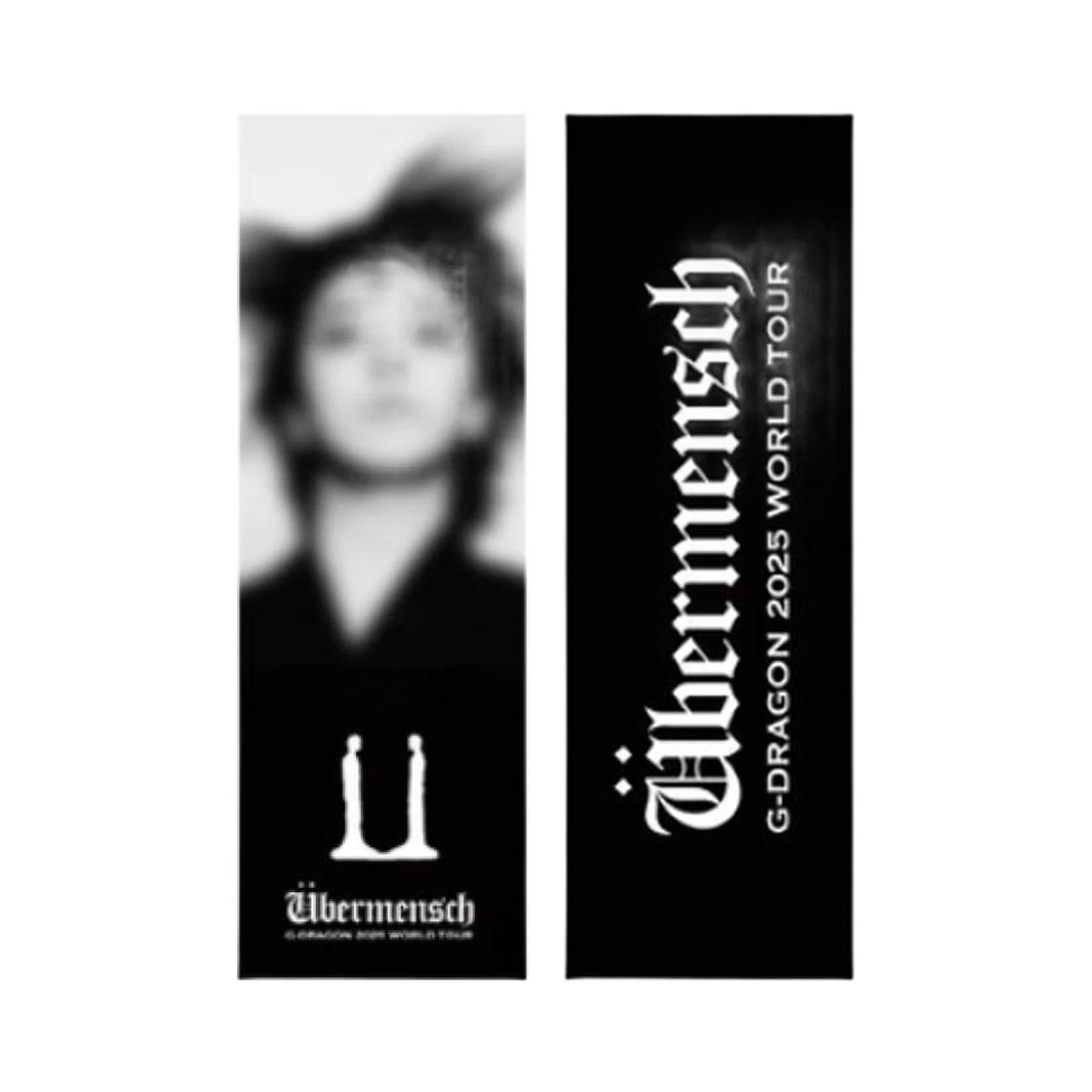 G-DRAGON Ubermensch Slogan Towel Black ONE SIZE