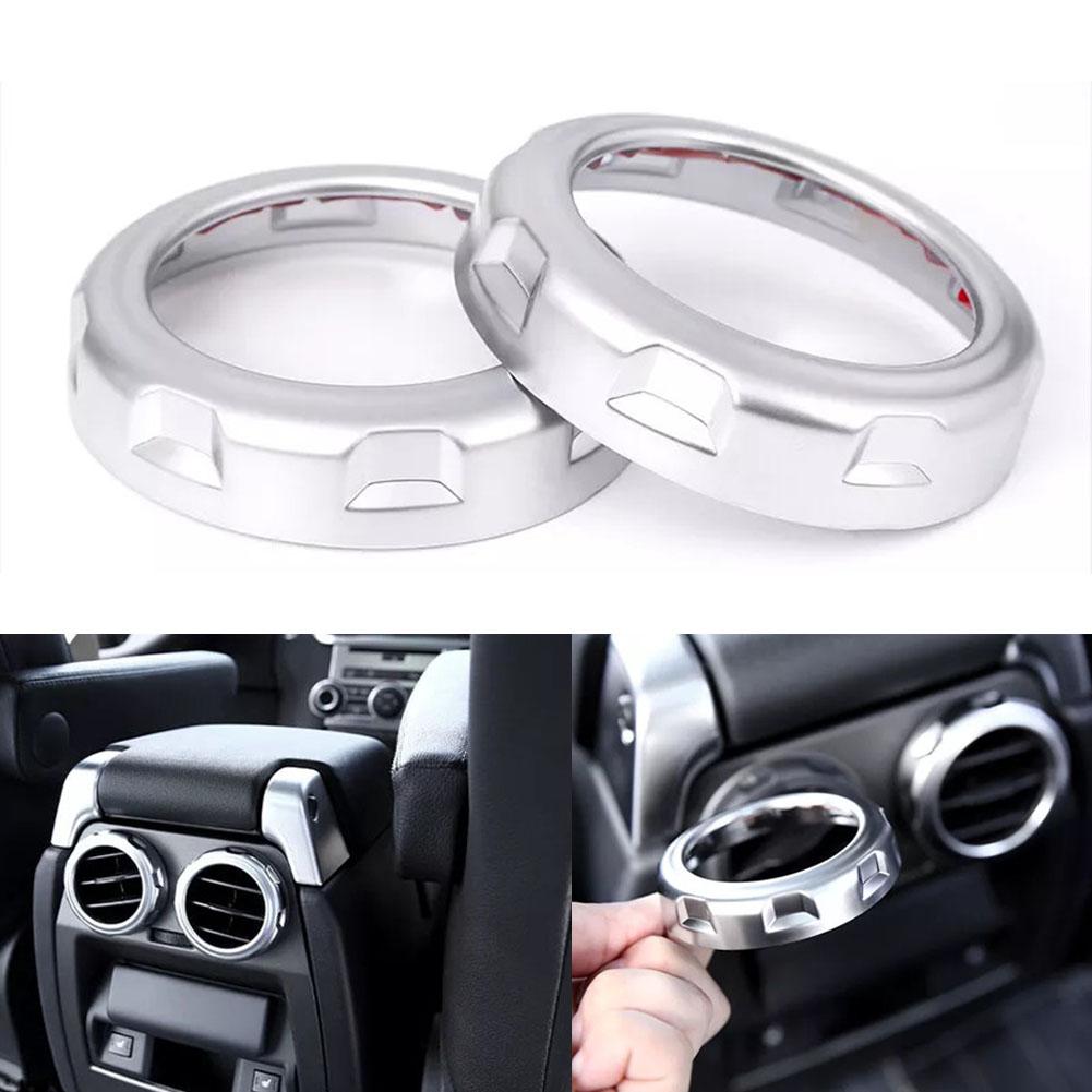Car Rear AC Outlet Vent Ring Cover Trim Sticker For Land Rover For Discovery 4 For LR3 2009-2016 Car AC Vent Trim Ring