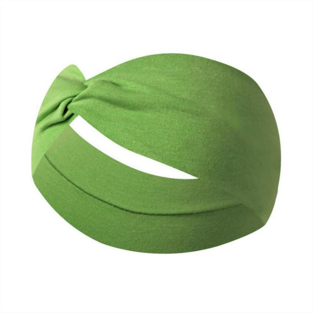 Stretchy Wide Cross Knot Headband for Women Soft Elastic Hair Comfortable Turban Style Wrap for Daily Use Yoga Sports Running