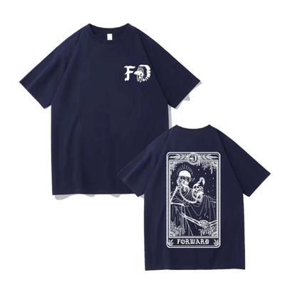 Forward Observations Group Skeleton Graphic T-shirt Male Rock Oversized T Shirts Men Fashion Streetwear Men Women Gothic Tshirt