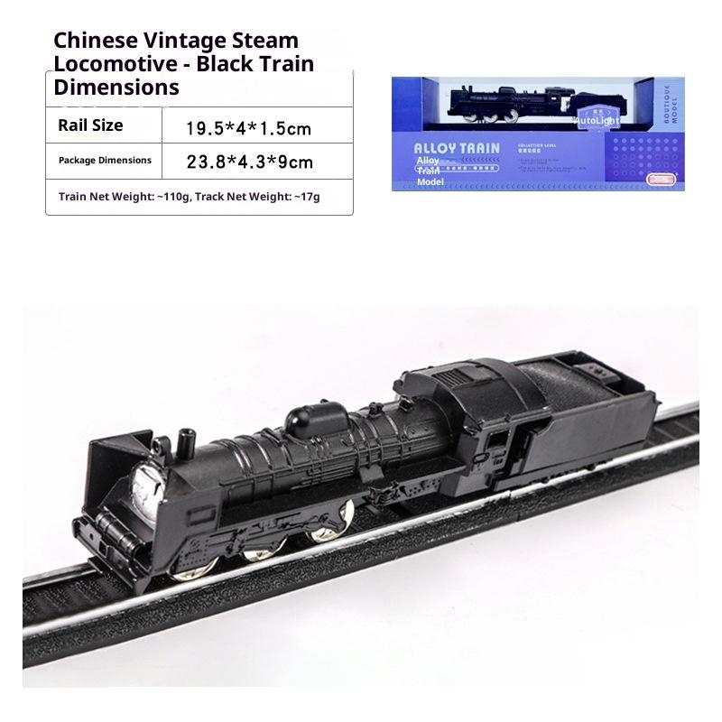 Modello Treno Locomotiva Verde Vintage in Lega Treno ad Alta Velocità Harmony Express Metro Realistica Locomotiva a Vapore Giocattolo da Collezione per Bambini