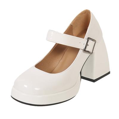 Women's High Heels Pumps Mary Janes Shoes Platform Pink Black Red Heeled Working Party Dance Wedding Shoes Female 2024 Spring