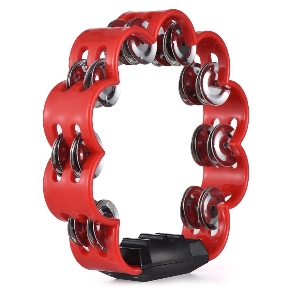 Tambourine for Adults Pleasant Jingle Sound Hand Cranked Bell Rings Metal Bell Sound Percussion