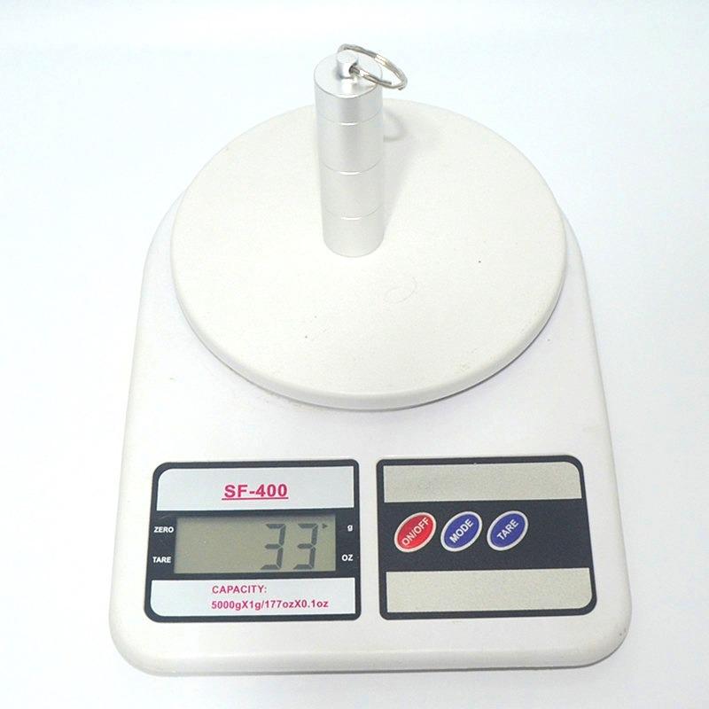 All-Metal Waterproof Multi-Compartment Pill Keychain