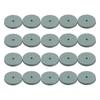 Pack of 20 Abrasive Polishing Pads 20mm for Mini Drill Grinder with 2.3mm Shaft for Metal Conditioning and Detail Work