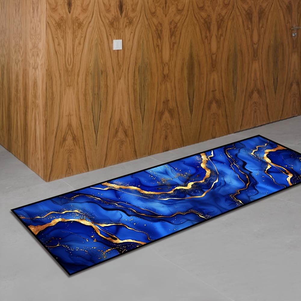 1Pcs Anti Fatigue Kitchen Rugs, Marble Print Waterproof Non-Slip Thick Cushioned Kitchen Mat Heavy Duty Comfort Standing Mat for Kitchen