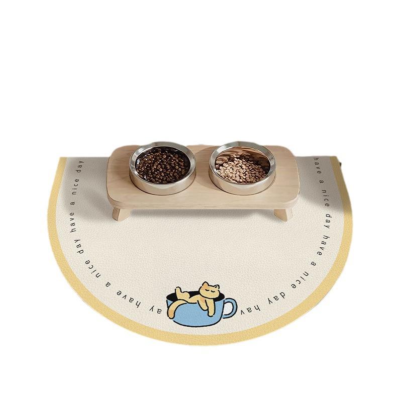 Non-Slip, Water-Absorbing Pet Placemats for Cats & Dogs - Easy-to-Clean Diatom Mud Mats