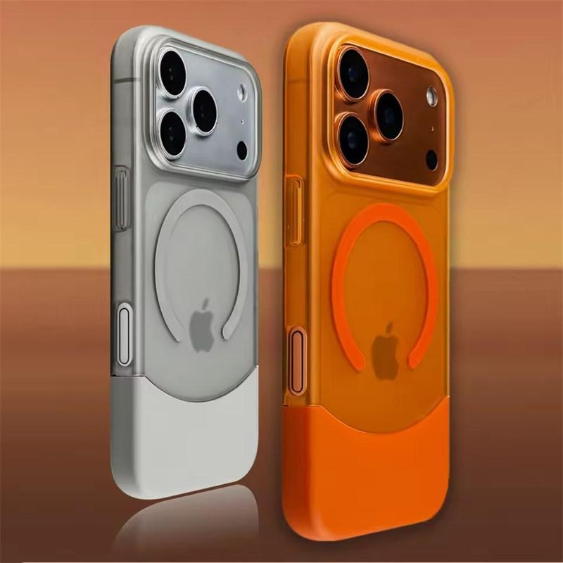 Luxusní Segmentované Skládací Tvrdé Matné Pouzdro pro Magsafe pro iPhone 17 Air 16 15 14 13 12 11 Pro Max Plus Magnetické Ultra Tenké Pouzdro