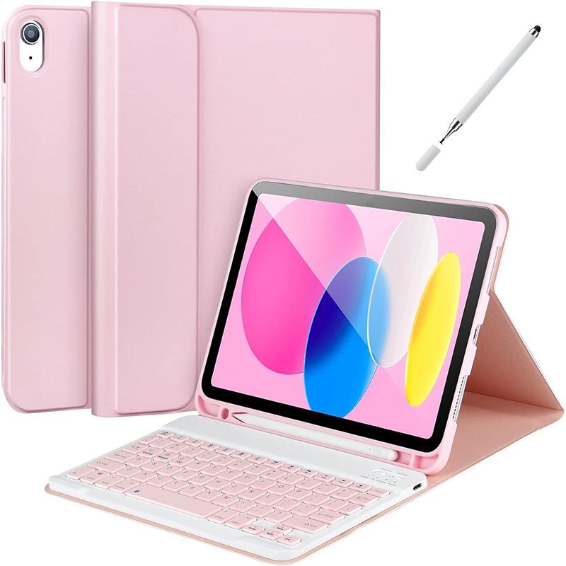 Compatible 10th Gen iPad A16 10.9" Magnetic Detachable Bluetooth Keyboard Case