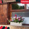 Kotarbau® Wooden Garden Planter Box For Terrace With Insert White 44 X 20 Cm