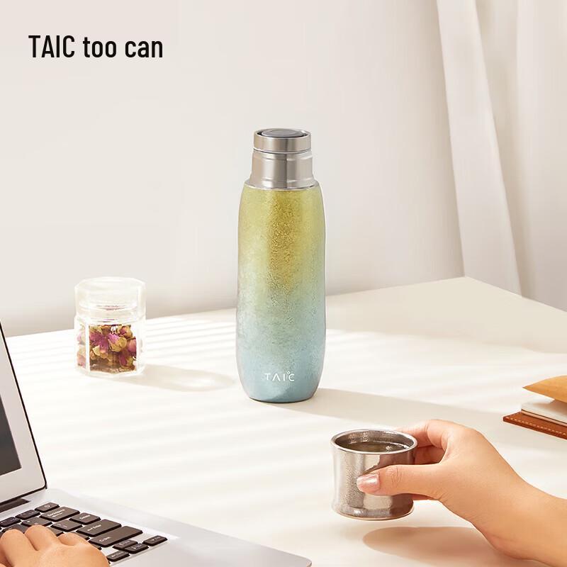TAIC TMCB-T390 Pure Titanium Tea Separation Insulated Cup
