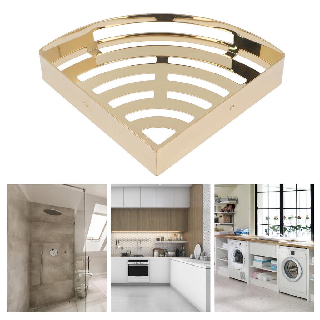 Corner Shower Shelves Wall Mounted Stainless Steel Bathroom Shower  s Triangular Storage Shelf for Toilet Dorm Kitchen