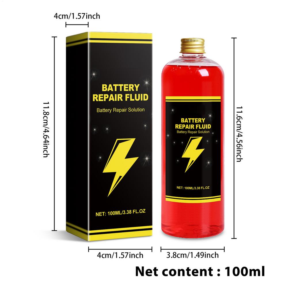 Car Battery Repair Fluid Battery Restore Liquid Effective 100ml Extends Battery Life Efficient Repair For Golf Cart Car Truck