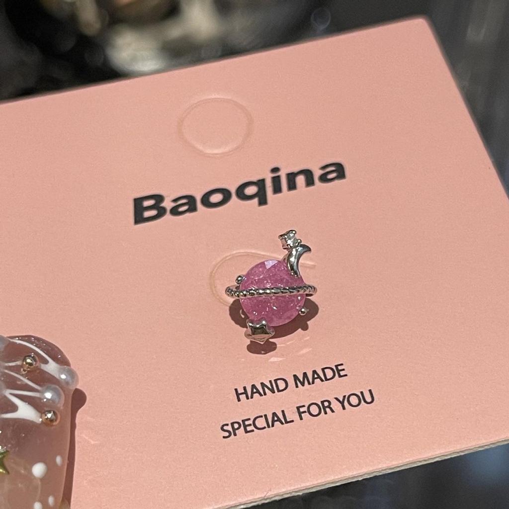 Kolekcja Kolczyków do Chrząstki ze Stali Tytanowej, Przyjaznych dla Snu, z Różowym Cyrkonem