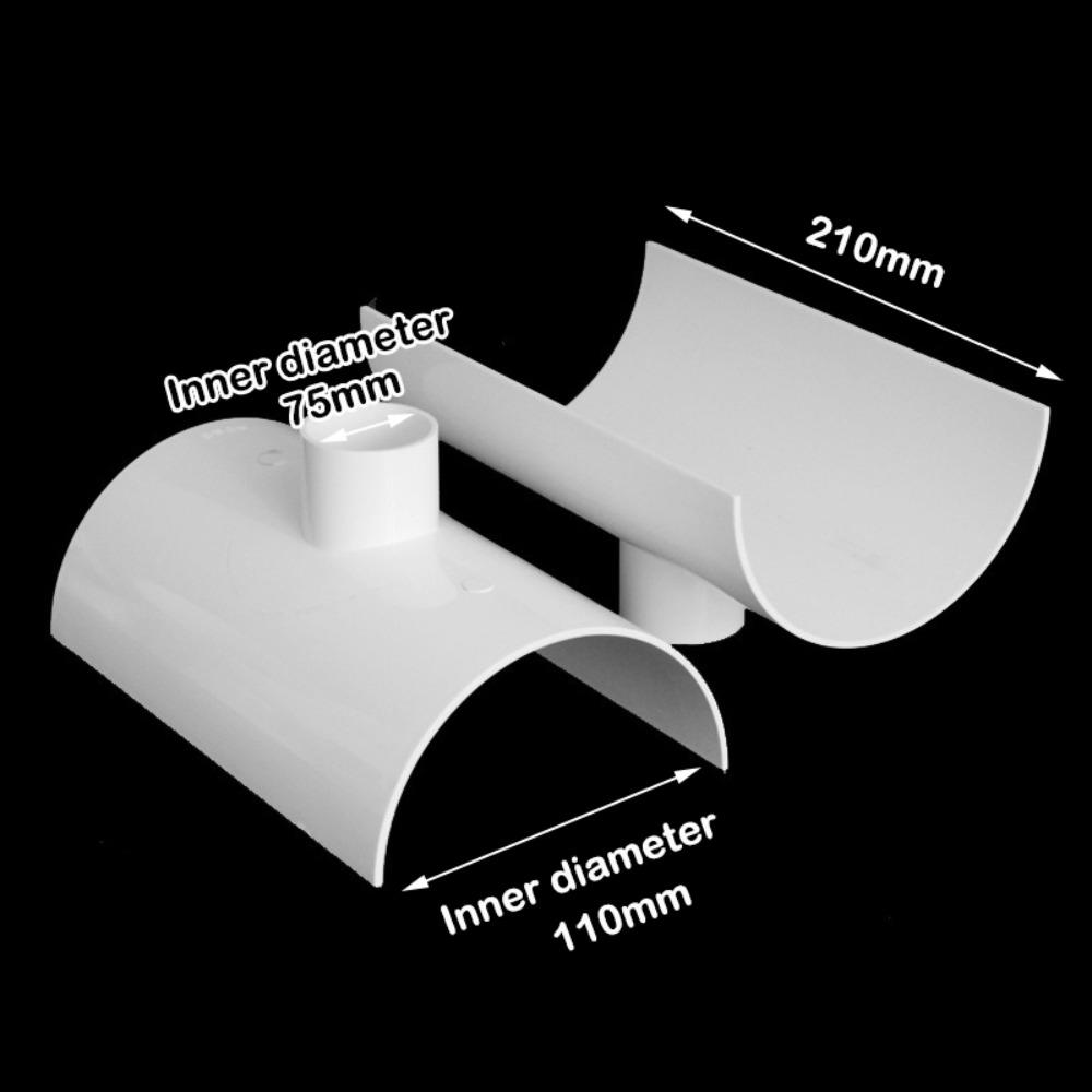 

New PVC Tube Repair Patch White Open Tee Pipe Joint 50 75 110 Plumbing Accessories Industrial 16mm