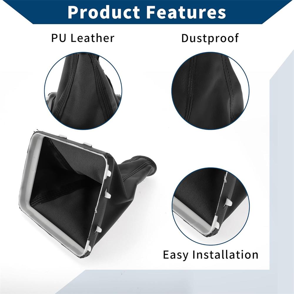Gear Shift Knob Leather Gaiter Boot Cover For OPEL VECTRA C 2002-2008