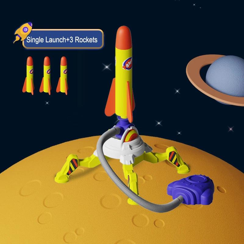 

Дитяча повітряна ракета Іграшки-пускові установки з ножним насосом Спортивна гра Стрибок Топтапка Відкритий дитячий ігровий набір Іграшка Ракети, що запускаються натисканням Педальні ігри Іграшка single no LED