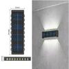 BMW Outdoor Lights Solar Powered, Convex Mirror Wall Light, IP65 Waterproof Up and Down Courtyards Gardens Stairs Corridors Walls
