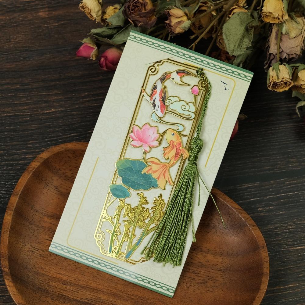 

Розписна латунь Закладка Китиця Роздільник сторінок Новий Кліп для книги Подарунок студенту Style 2