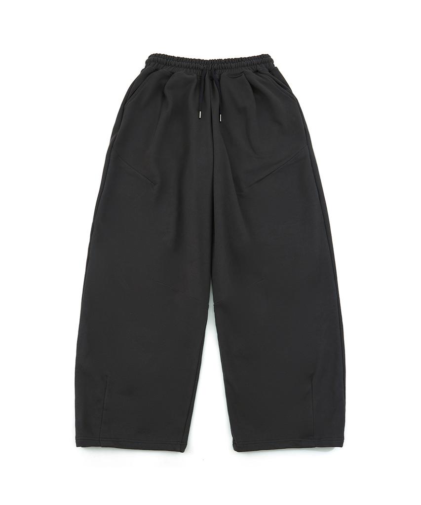 CHICKS Back Logo Embroidered Balloon Pants Melange
