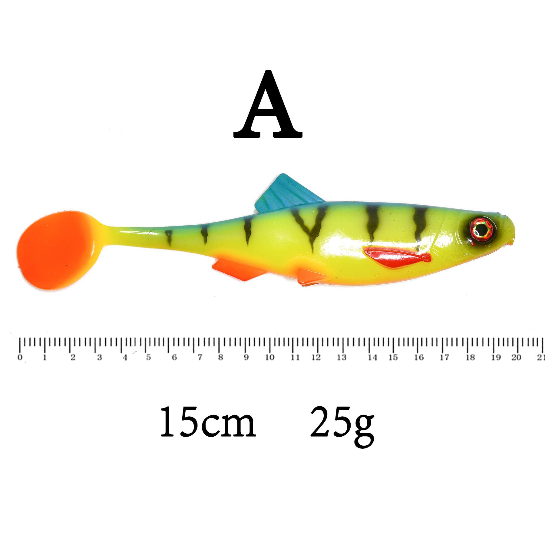 6Pcs 15cm 25g Soft Fishing Lure Set - Lifelike Paddle Tail Swimbait Silicone Artificial Bait for Pike Bass Trout Saltwater Freshwater Tackle 15cm жёлтый