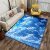 Towering clouds above city carpet Yoga living room room decor children's crawling mat doormat area rug games mat