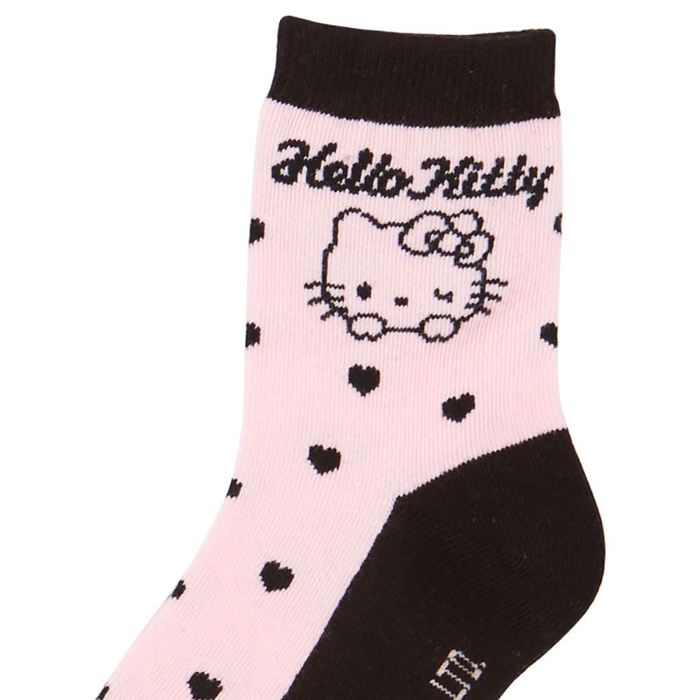 Sanrio Socks Sizes Hello Kitty 455288 Kids' (3-Pair Set), 16-18cm, Character,