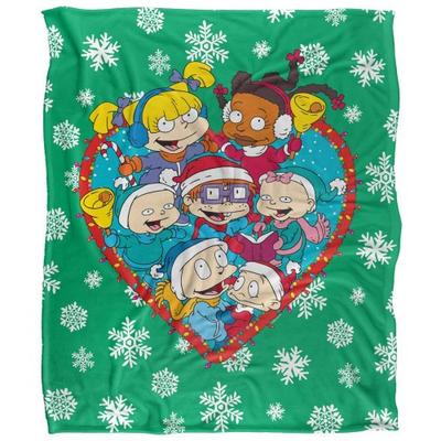 Rugrats Silky Group Christmas Supersoft Blanket