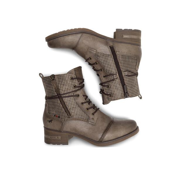 Mustang 1229-510 Grey Ankle Boots
