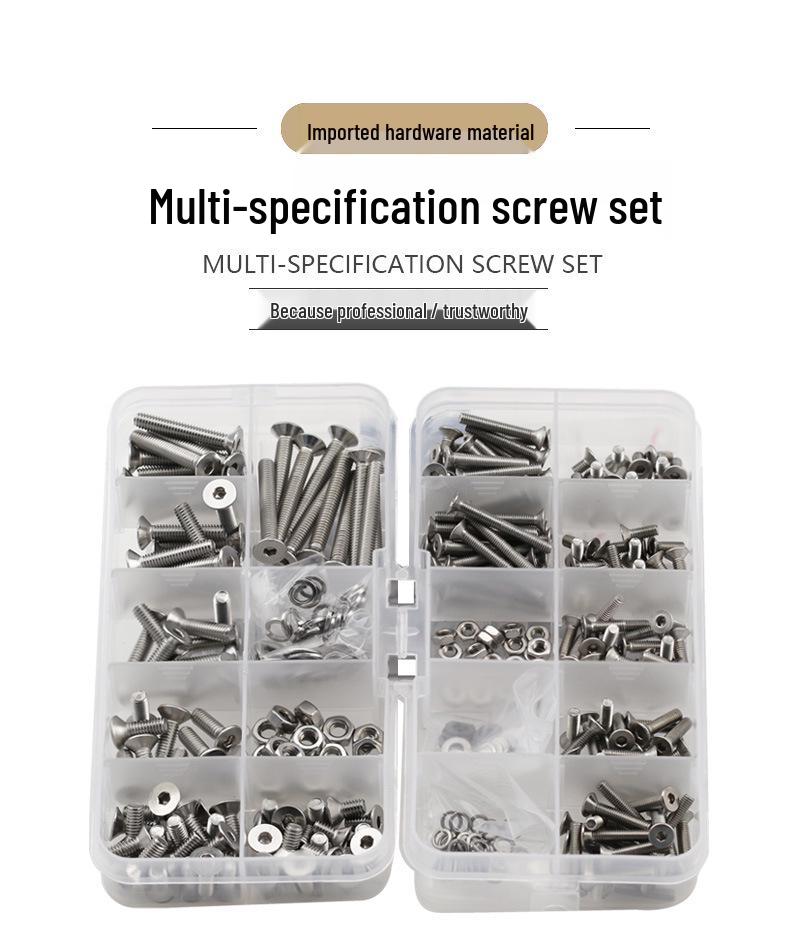 Rubber Anti-Vibration Seal & Enlarged Insulating Gasket Kit with Nylon O-ring and Stainless Steel Washers (M2/M3/M4)