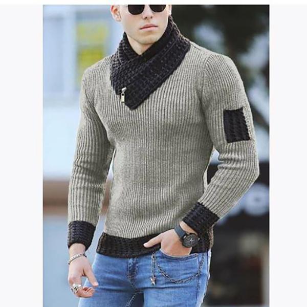 Autumn Winter Men Casual Vintage Knitted Sweater Wool Turtleneck Oversize Korean Men Warm Cotton Pullovers Sweaters