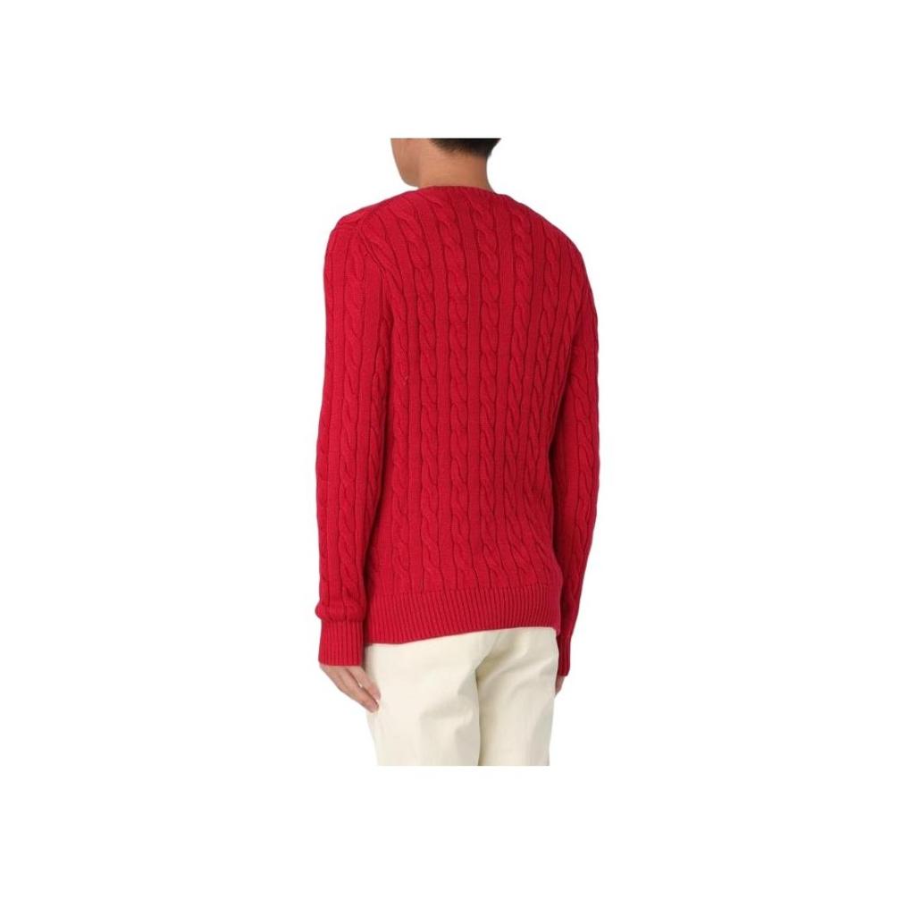 Polo Ralph Lauren Logo Embroidered Crew Neck Pullover Sweater Men sweater 710775885-023