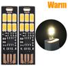 10-1Pcs LED Circuit Boards USB Light Keychain Bright 6 LEDs Mini Lamp with Smart Touch Switch for Book Laptop Keyboard Light