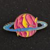 De Otte Planeter Broche, Venus/Jorden/Jupiter/Uranus/Neptun Broche, Metalmærke, Kreativ Planet Serie Broche, Emaljenåle til Skoletaske Rygsæk
