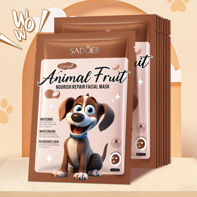 3pcs Animal Series Mask 25gSADOER Nourishing Repair Hydrating Moisturizing Mask