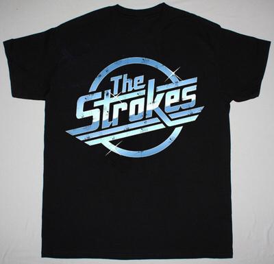 The Strokes Band Classic Logo Short Sleeve Cotton Black All Size Shirt AG918 Unisex T-Shirt