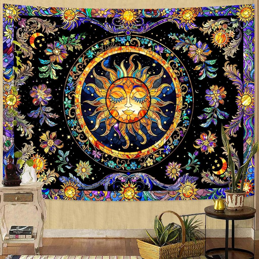Tree of Life Tapestry Starry Sky Wall Tapestry,Vintage Tapestries for Bedroom Ceiling Tapestries Wall Hanging for Bedroom Living