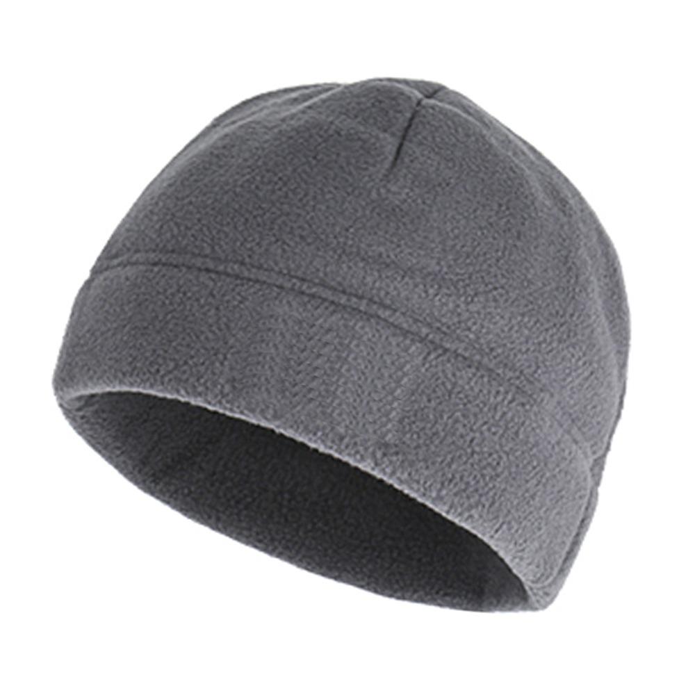 Slouchy Running Cycling Cap Polar Fleece Running Beanie Winter Ski Cap  for Men Women