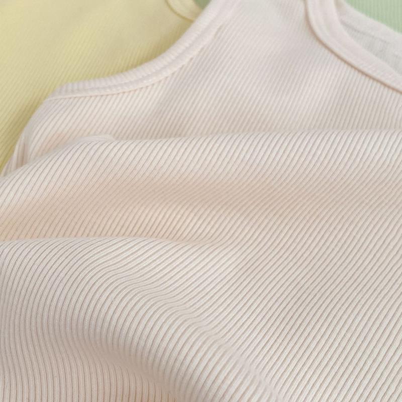 Summer Baby Solid Vest Girls Cute Candy Color Tops Children Cotton Sleeveless T-Shirts Toddler Tee Kids Clothes