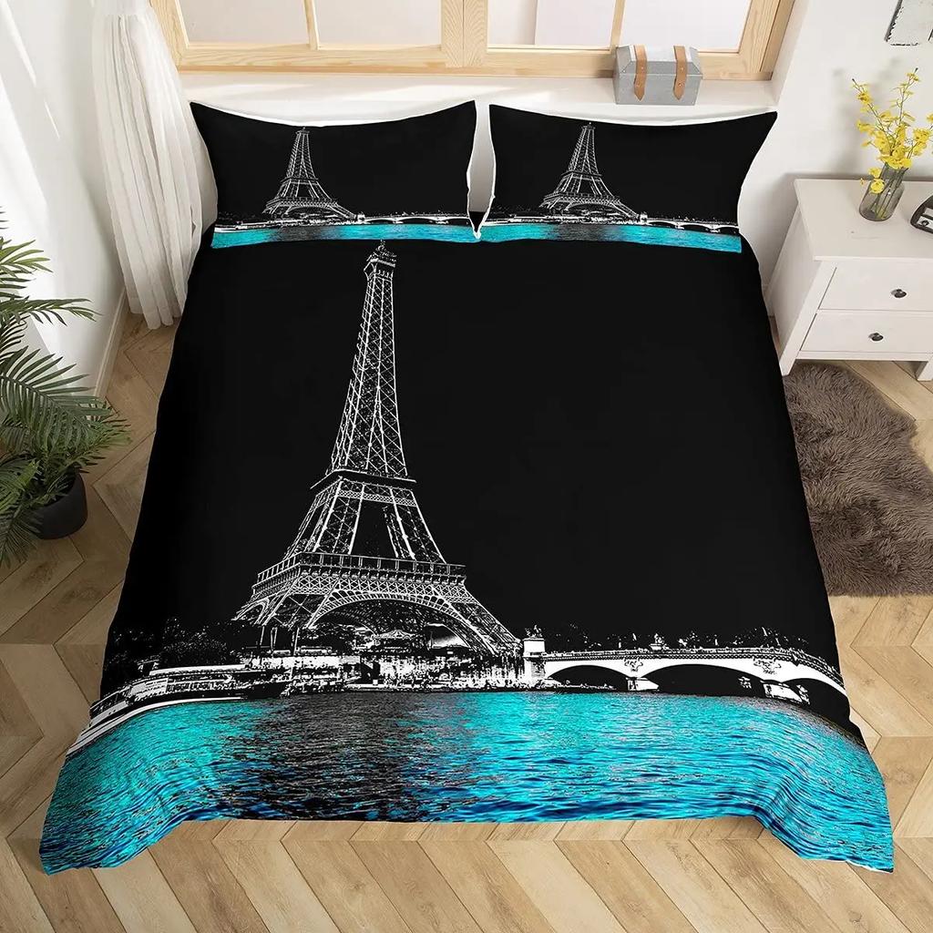 Ultra Soft 3D Skull Theme Bedding Set Full/King/Queen Size Luxury Gothic Skulls Duvet Cover Set Skeleton Bones Comforter Cover