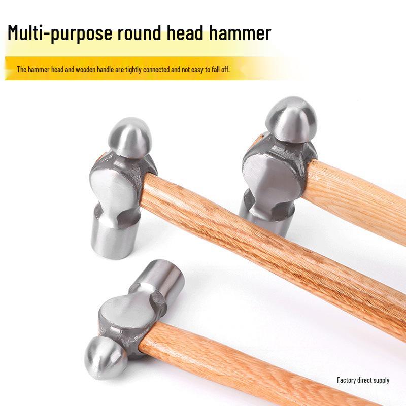 Small Household Hammer with Wooden Handle - 0.5LB to 3LB Options Available