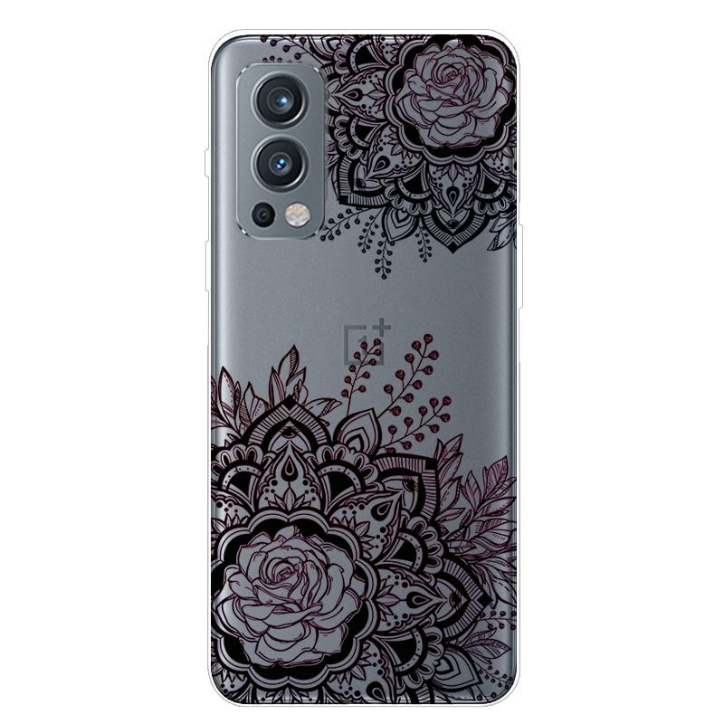 Für OnePlus Nord 2 5G Hülle TPU Silikon Weich Cartoon Transparent Hülle für One Plus Nord 2 5G Handyhülle Nord2 5G Transparente Coque