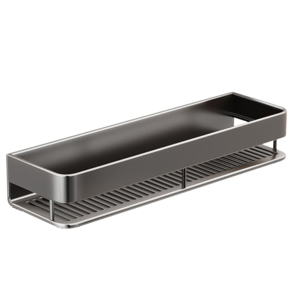

Wall-Mounted Bathroom Shelf Aluminum Zinc Zinc Alloy Kitchen Condiment Racks Bathroom Organizer Cosmetics Basic
