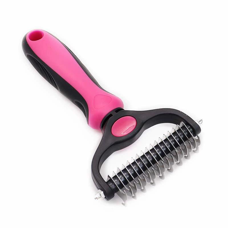 Multi-Purpose Flea Comb for Dogs and Cats - Fine-Toothed Plastic & Steel Needle Design