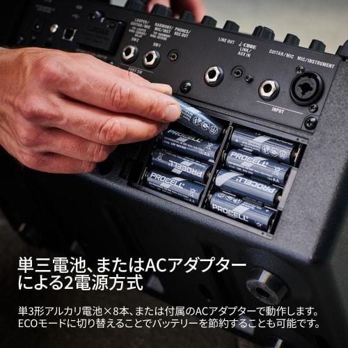 BOSS CUBE Street II Stereo Amplifier, CUBE-ST2 BK, Battery-Powered, Lightweight, 10W Max Output, Portable, Perfect for Street Performances, Talk Event